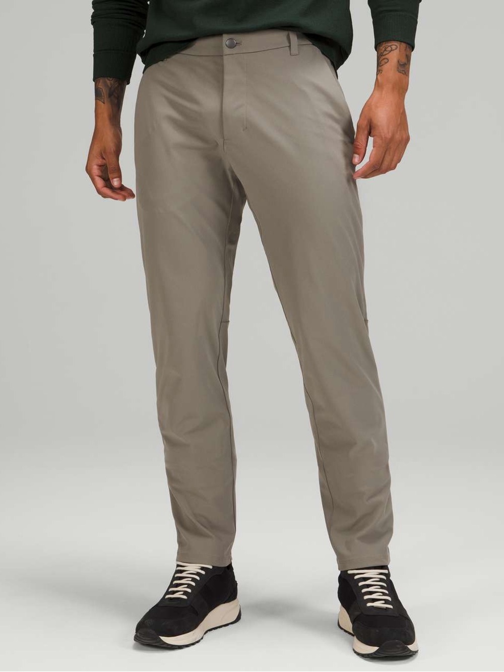 Lululemon Men ABC Pant Classic Fit Warpstrwam Tan Performance Trousers 31x29